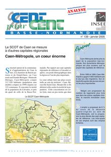 Le SCOT de Caen se mesure à d autres capitales régionales - Caen-Métropole, un coeur énorme