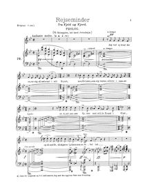 Partition complète, 6 Reminiscences from Mountain et Fjord, Op.44