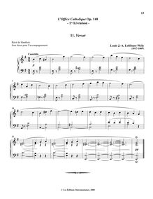 Partition , Verset (E minor), L’Office Catholique, Op.148, Lefébure-Wély, Louis James Alfred