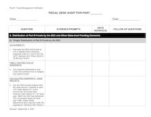Desk Audit-Fiscal Part B-Blank 101707