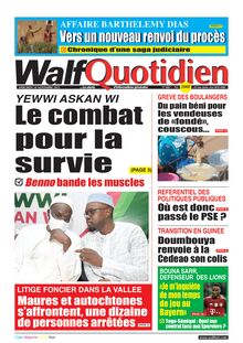 Walf Quotidien n°8887 - du mercredi 10 novembre 2021