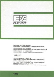 Methodology of EC-Index of producer prices of agricultural products 1968-1975