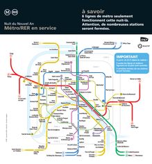 RATP - Nuit du Nouvel An : Métro et RER en service