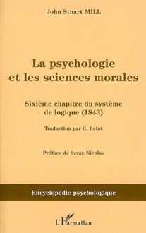 La psychologie et les sciences morales