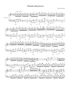 Partition complète, Etude No.1, C minor, Werner, Marcin