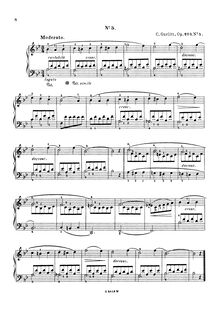 Partition No.5, Kleine Blumen, 12 easy, melodious pieces, Gurlitt, Cornelius