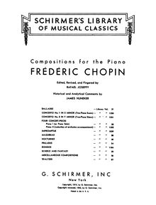 Partition Title Page, Preface, nocturnes, Chopin, Frédéric