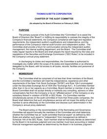 TNB Audit Committee Charter