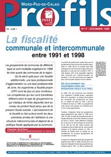 La fiscalité communale et intercommunale entre 1991 et 1998  