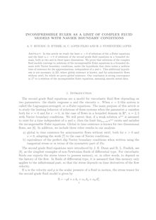 INCOMPRESSIBLE EULER AS A LIMIT OF COMPLEX FLUID MODELS WITH NAVIER BOUNDARY CONDITIONS