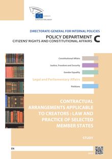 Presentation of a study on contractual arrangements applicable to creators: law and practice of selected Member States