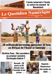 Le Quotidien Numérique d’Afrique N°1804 - du vendredi 10 décembre 2021