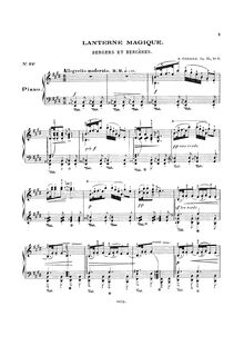 Partition , Bergers et Bergères, Lanterne Magique, , partie II, Op.55
