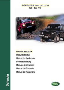 Defender 00MY Owner s Handbook 
