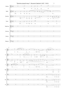 Partition complète, Sacrae symphoniae, Gabrieli, Giovanni