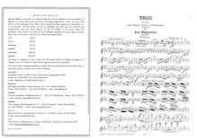 Partition complète et parties, Piano Trio No.5, Op.108