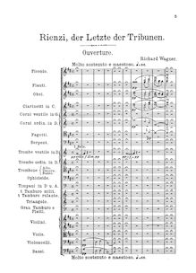 Partition Overture, Rienzi, der Letzte der Tribunen, Wagner, Richard