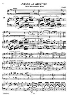 Partition complète, violon Sonata en A major, HWV 361, A major, Handel, George Frideric par George Frideric Handel