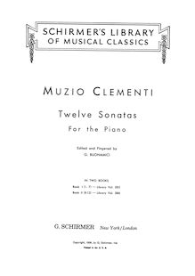 Partition complète including title pages (scan), Piano Sonata Op., No.1