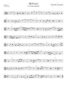 Partition ténor viole de gambe 2, alto clef, Madrigali a 5 voci, Libro 4