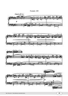Partition préludes et Fugues Nos.13–24, BWV 858–869, Das wohltemperierte Klavier I par Johann Sebastian Bach