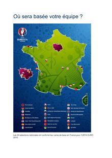 Euro 2016 - camps de base de chaque équipe
