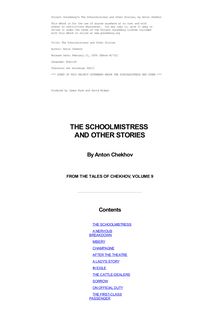 The Schoolmistress, and other stories