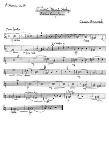 Partition cor 1, 2, 3, 4, trompette 1, 2, Messe solennelle en A major, Op.12