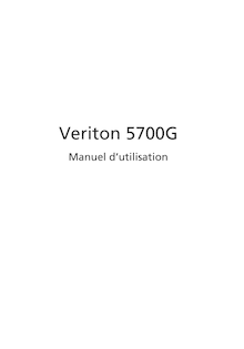 Notice Ordinateurs Acer  Veriton 5700G