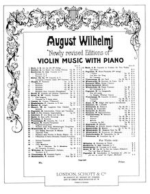 Partition violon et partition de piano, Airs Hongrois Variés, Ernst, Heinrich Wilhelm par Heinrich Wilhelm Ernst