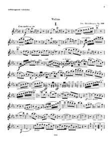 Partition de violon,  pour orgue Trio et cordes, Suite für Orgel, Violine, Violoncello und Streichorchester