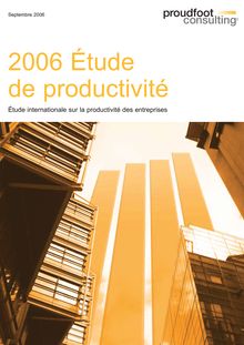2006 Étude de productivité