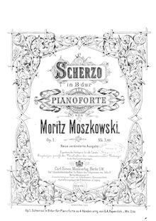 Partition complète, Scherzo, B♭ major, Moszkowski, Moritz