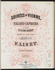 Partition Soirées de Vienne - Valses-caprices d après François Schubert (S.427/5-9), Collection of Liszt editions, Volume 5