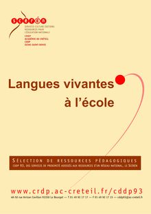 The langues vivantes à l école fond ivoire - langues vivantes à l ...