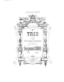 Partition de piano, Piano Trio No.2, Op.72, Godard, Benjamin