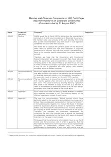 AISAM-Comment Template IAIS- Draft Recommendations on Corporate Governance final