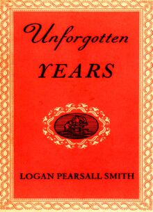Unforgotten Years
