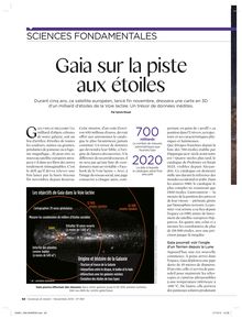 Article "Gaia" de Sciences et Avenir - 1ere page