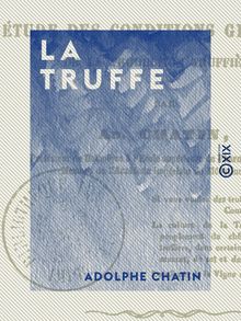 La Truffe - Étude des conditions générales de la production truffière