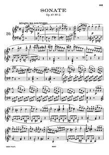 Partition complète, Leichte Sonaten par Ludwig van Beethoven