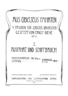 Partition , Ausfahrt und Schiffbruch (Departure et Shipwreck), Aus Odysseus  Fahrten, Op.6