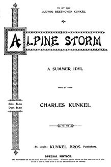 Partition complète (Enlarged Edition), Alpine Storm, A Summer Idyl