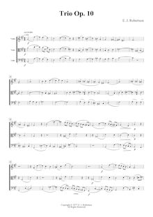 Partition complète, corde Trio, F♯ minor, Robertson, Ernest John