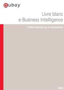 Livre blanc e-Business Intelligence