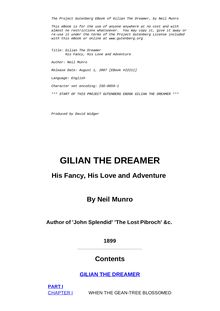 Gilian The Dreamer - His Fancy, His Love and Adventure
