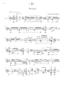 Partition Score (pages 2-7), Hexagon, für Gitarre solo, Hoffmann, Norbert Rudolf