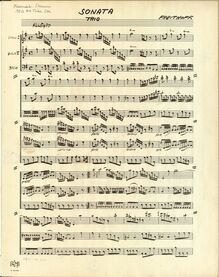 Partition complète, Trio Sonata en G major, G, Freithoff, Johan Henrik