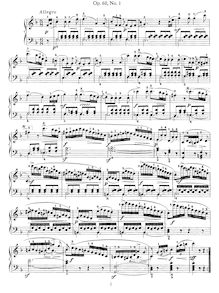 Partition complète, 3 sonatines, Op.60, Kuhlau, Friedrich