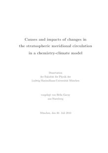 Causes and impacts of changes in the stratospheric meridional circulation in a chemistry-climate model [Elektronische Ressource] / vorgelegt von Hella Garny